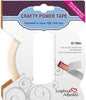 Scrapbook Adhesives by 3L 3L Scrapbook Adhesives, Crafty Power Double Sided Tape with Dispenser, Translucent, 1/4-Inch, 81-Feet