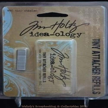 Metal Tiny Attacher Refills by Tim Holtz Idea-ology, Box of 1550 Staples, .25 Inches, TH92801