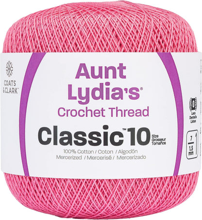 Coats Crochet Classic Crochet Thread, French Rose, 1050 Foot