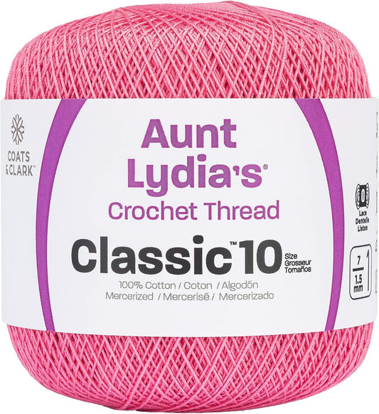 Coats Crochet Classic Crochet Thread, French Rose, 1050 Foot