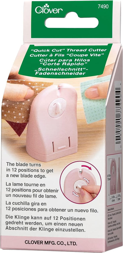 Clover Needlecraft Inc. Quick Cut Thread Cutter Notion, Pink
