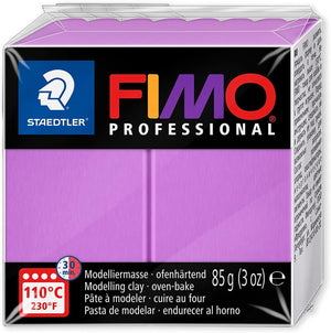 Staedtler 8004 FIMO Professional Oven-Hardening Polymer Modelling Clay - Pack of 6 x 85g Blocks - Berry Toned Colours