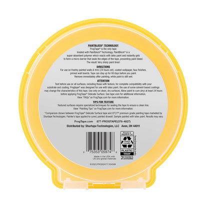 FROGTAPE 280220 Delicate Surface Painter's Tape with PaintBlock.94 inch width, Yellow