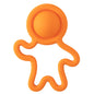 Fat Brain Toys Lil Dimpl Orange - Popping Sensory Toy & Teether, Ages 0+