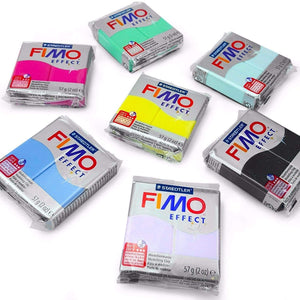 FIMO Effect Polymer Oven Modelling Clay - 57g - Set of 7 - Gemstone Finish