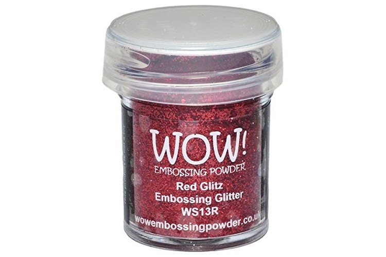 Wow Embossing Powder 15ml, Red Glitz