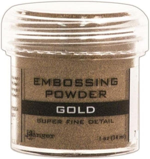 Ranger - Heat Embossing Powder for Cardmaking - Metallic - Gold, Silver, Platinum, Copper & Princess Gold - 5 Item Bundle