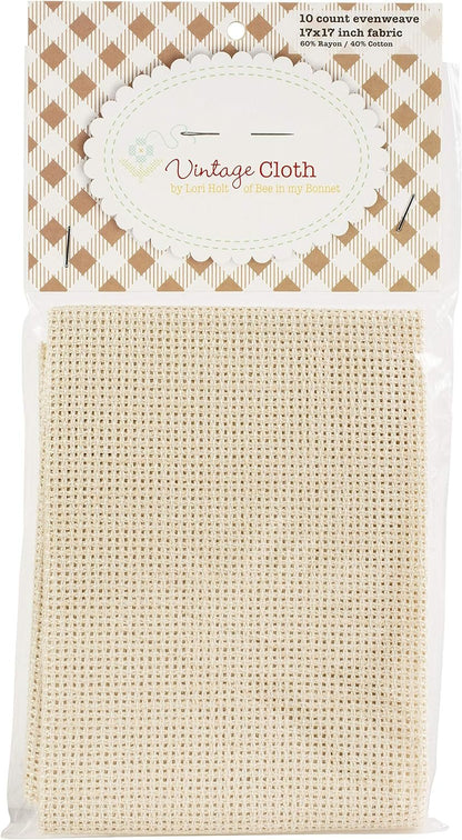 Riley Blake Designs Vintage Cloth 10CT, 17"X17" Farmhouse