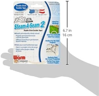 Warm Company Steam-A-Seam 2 Double Stick Fusible Web 1/4"X40 Yards
