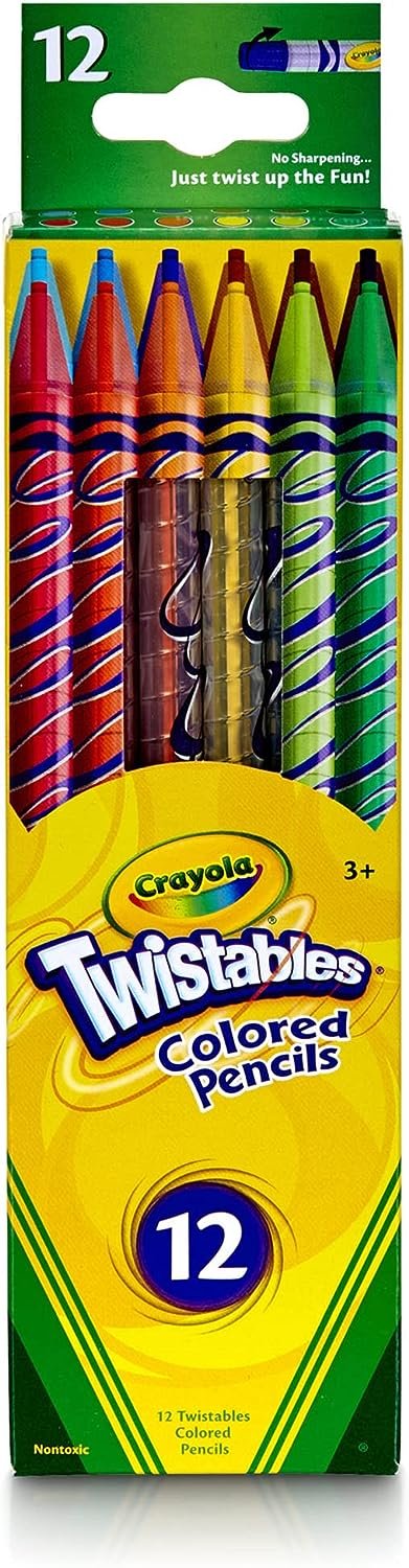 Crayola Twistables Colored Pencils, Gift for Kids, 12ct