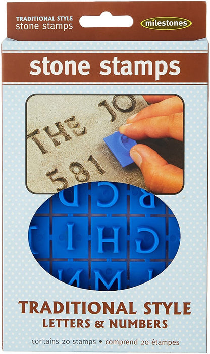 Midwest Products Traditional Letters and Numbers Stepping Stone Stamps