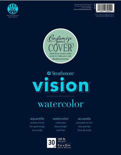 Strathmore Vision Vellum Mixed Media Pad 5.5"X8.5"-98lb, 70 Sheets -62662550