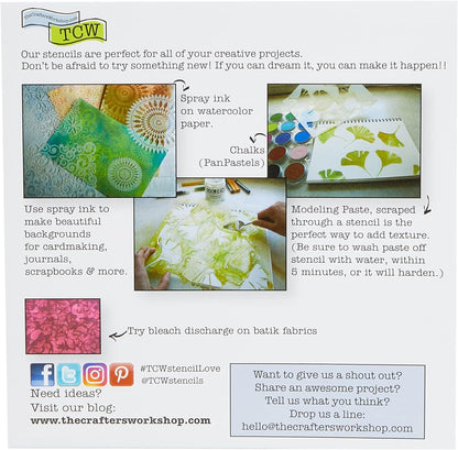 Crafters Workshop Template 6"X6", Sea Bubbles