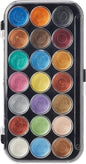 Yasutomo Paints NPWC21 Pearlescent Watercolor Set, 21-Colors, 1 Count (Pack of 1), Multicolor