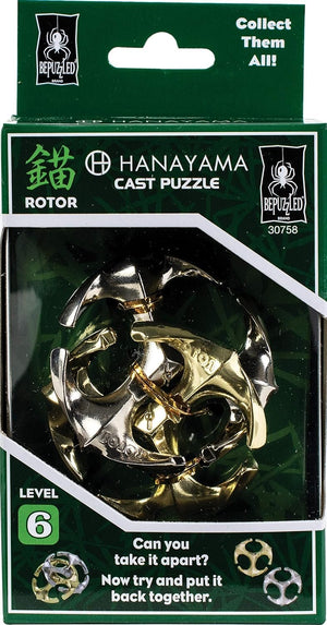 UNIVERSITY GAMES CORPORATION HANAYAMA CAST Puzzle, Rotor Level 6