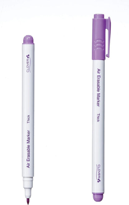 Clover Thick Air Erasable Marker, Purple, 1 Count (Pack of 1)