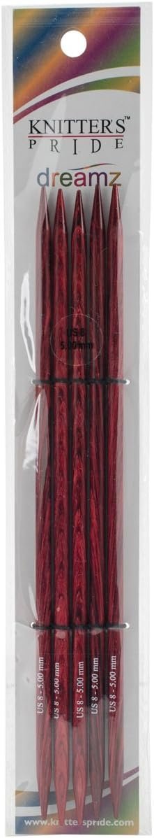 Knitter's Pride-Dreamz Double Pointed Needles 8", Size 8/5mm