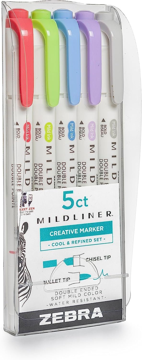 Zebra Pen Mildliner Double Ended Highlighter Set