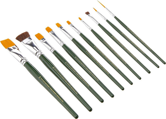 FolkArt One Stroke One Stroke Brush Set, 1059 (10-Pack),Small