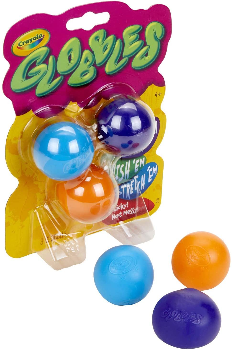 Crayola 74-7291 Globbles 3 in a Package, Assorted Colors