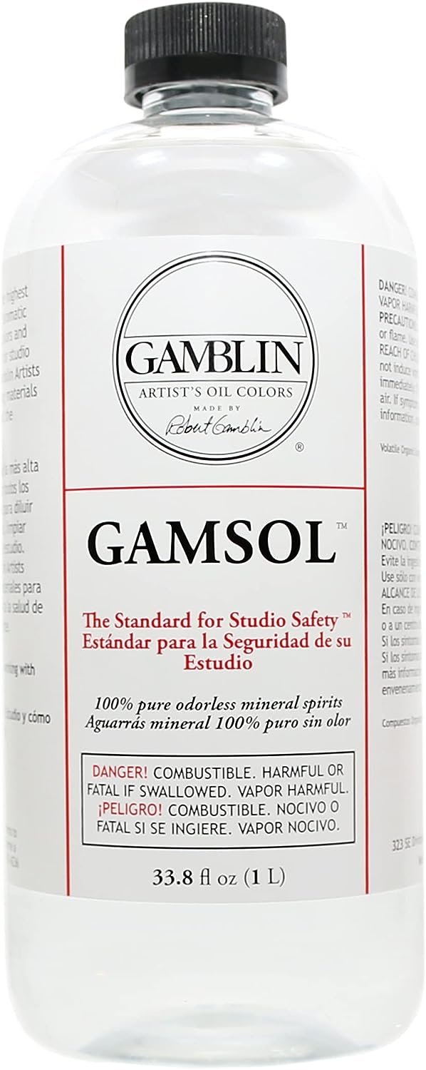 Artists' Grade Gamsol Oil Color Size: 1 Liter, 33.8 Fl. Oz.