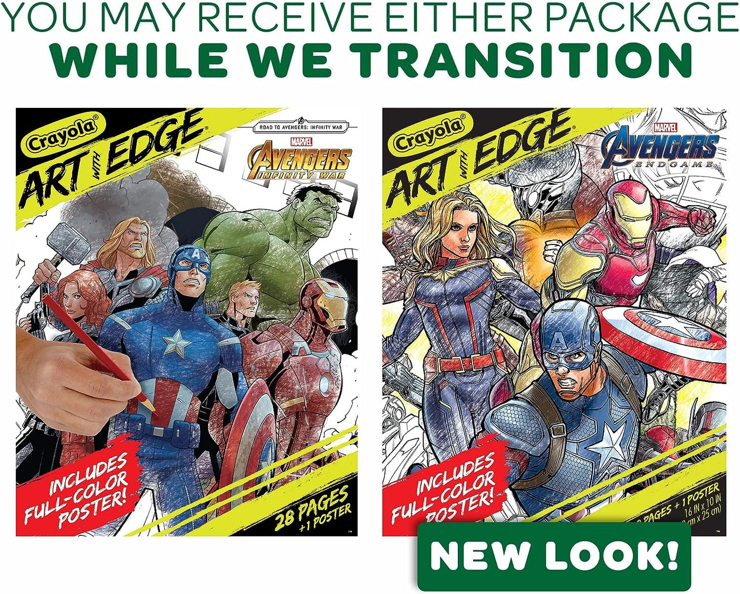 Crayola Marvel Avengers Endgame Coloring Pages, (Model: 40489)