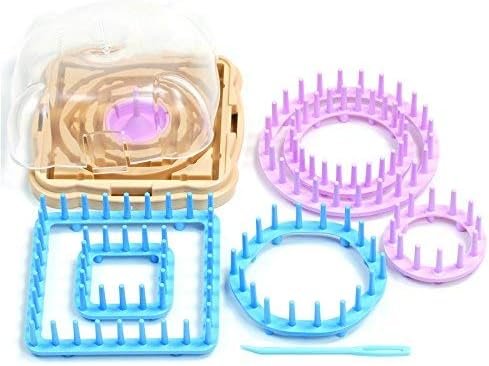 Clover "Hana-Ami" Flower Loom 6 Shape Set, Pink/Blue (3146)