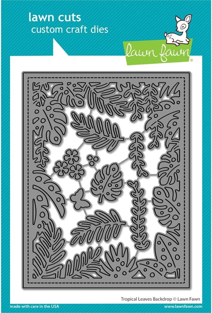 Lawn Fawn LF2615 Tropical Leaves Backdrop Dies