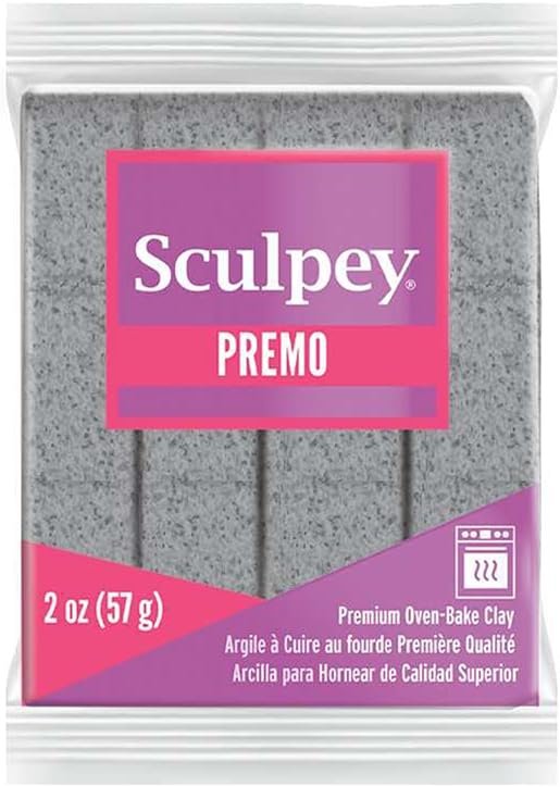 Premo Sculpey Polymer Clay 2 Ounces-Gray Granite (Parent)