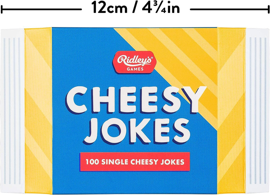 Ridley’s 100 Single Cheesy Joke Cards – Includes 100 Jokes for Kids and Adults, Funny Jokes for Family-Friendly Fun – Makes a Great Gift Idea