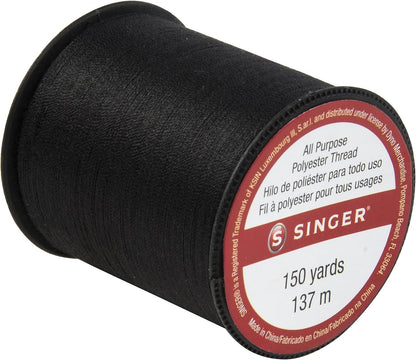 Singer 150-yard All Purpose Polyester Thread, 1-Pack, White