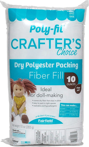 Fairfield CCDF10 Poly-Fil Crafter's Choice Dry Packing Fiber Fill 10 Ounce Bag