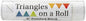 Triangles On A Roll Triangles O na Roll 6in Half Square 50ft Template, 6"