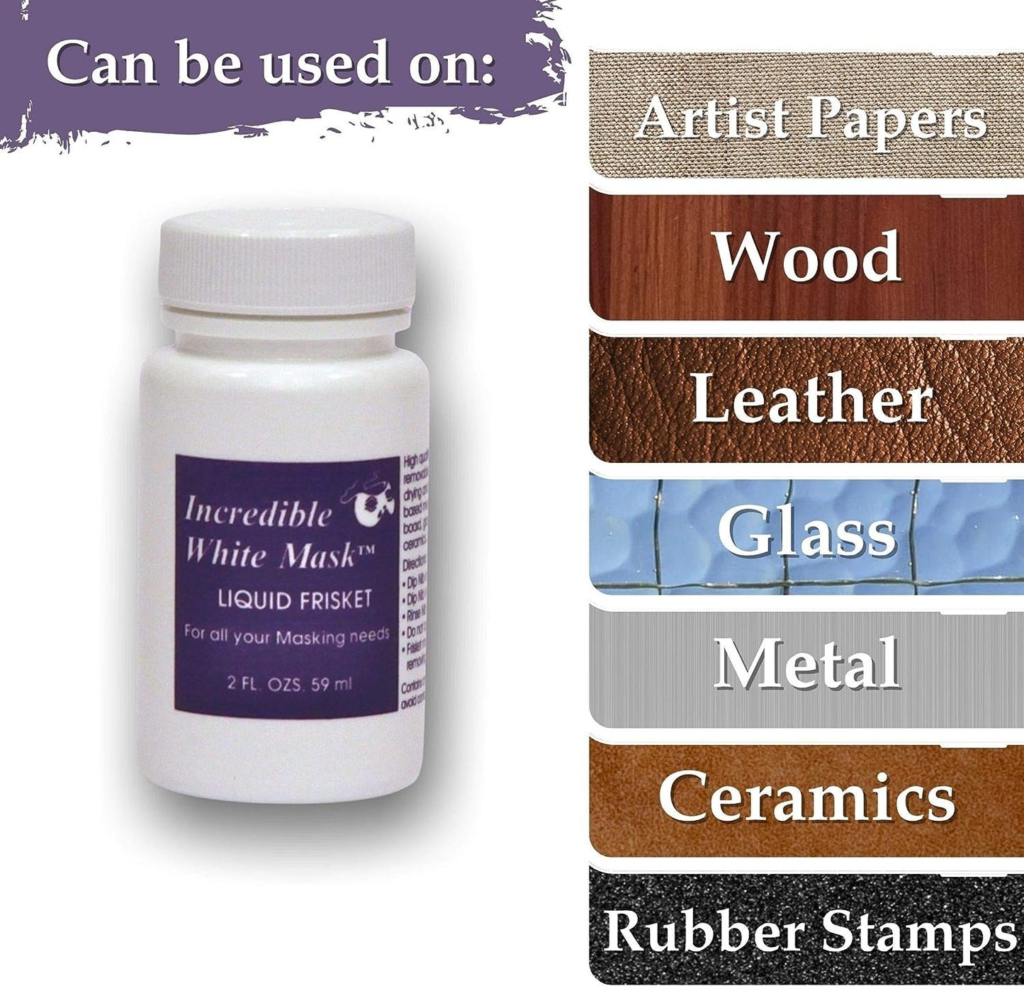 Grafix Frisket Watercolor Kit, 2 Fl Oz (Pack of 1), White