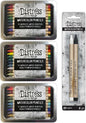 Bundle - Tim Holtz Distress Watercolor Pencils Sets 4, 5, 6 And 2 Pack Picket Fence and Black Soot