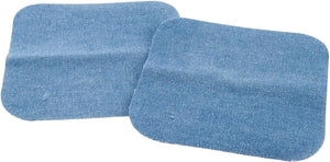 SINGER 00064 Faded Blue Denim Iron On Patches, 5-Inch X 5-Inch, 2-Count