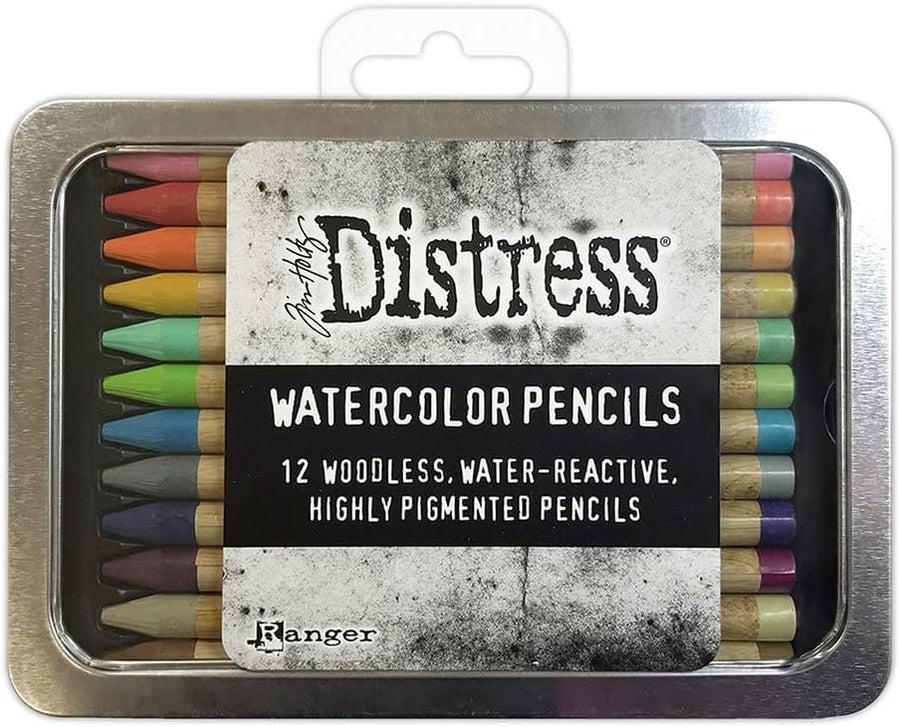 Bundle Tim Holtz Distress® Watercolor Pencils Sets - Sets 1, 2 and 3- TDH76308, TDH76315, TDH76643