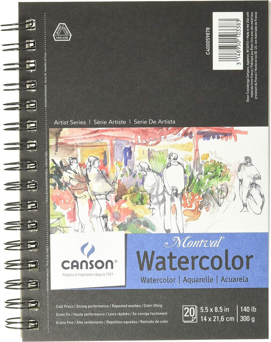 Canson Artist Series Montval Watercolor Paper Pad