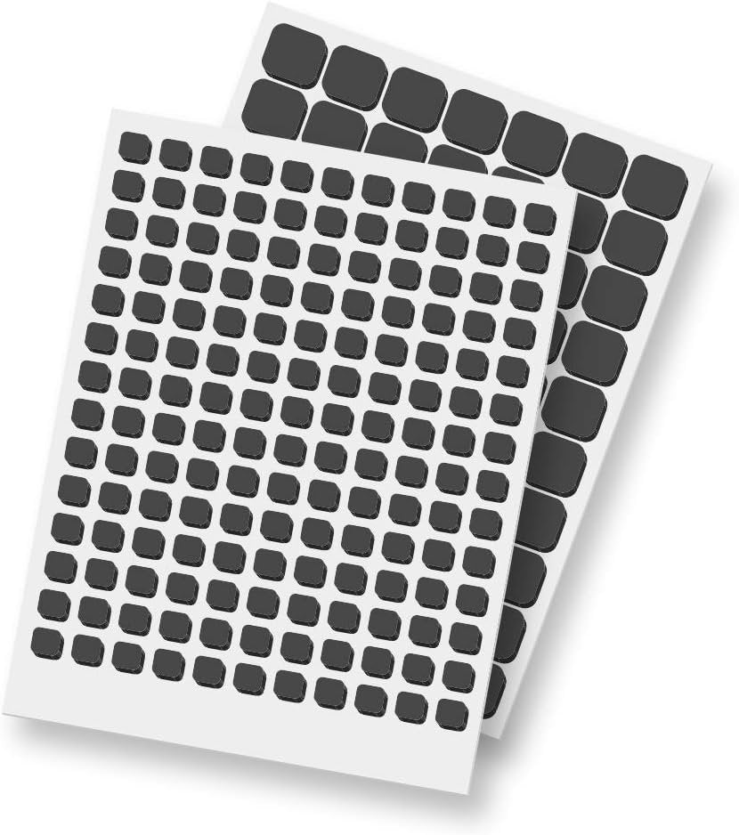 Scrapbook Adhesives by 3L Permanent Thin Pre-Cut 3D Foam Squares, Mixed Variety, 217/pk, Black (1617),01617