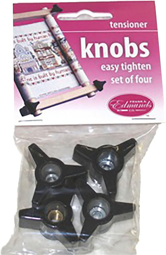 FA Edmunds Plastic Tension KNOB 4/PKG, Black