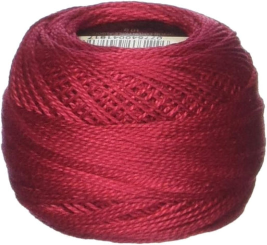 DMC 116 8-304 Pearl Cotton Thread Balls, Medium Red, Size 8