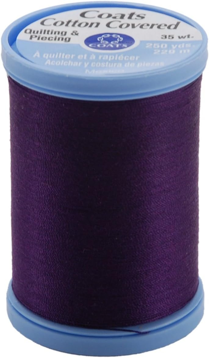 Coats & Clark S925-3690 Cotton Covered Quilting and Piecing Thread, 250-Yard, Purple