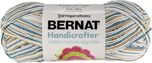 Bernat Handicrafter Cotton Yarn, Gauge 4 Medium Worsted, by The Sea