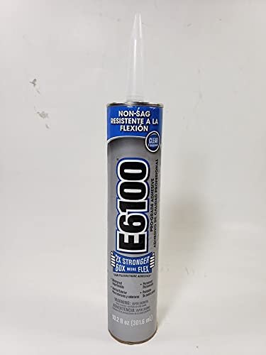 Eclectic Products 252011 12 Pack 10.2 oz. E6100 Industrial Strength Adhesive Non-Sag, Clear