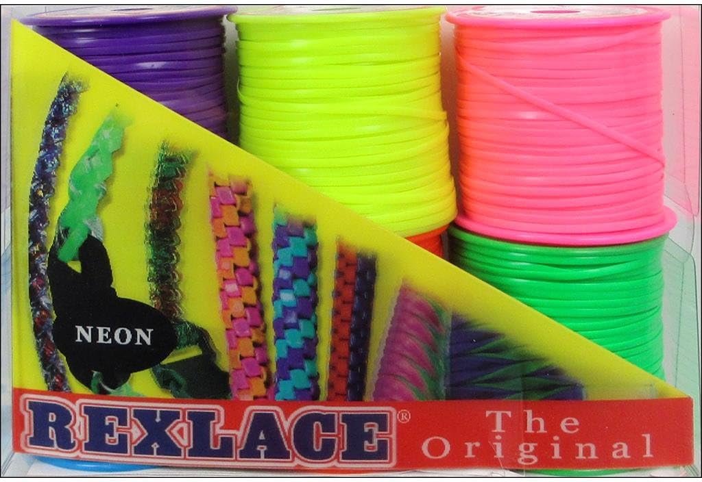 Pepperell Braiding Co. PEPRX6PK.2 Pepperell Rexlace 6 Pk Neon Colors 6 Pack