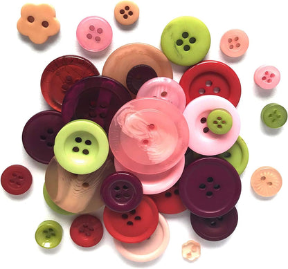 Buttons Galore and More Basics & Bonanza Collection – Extensive Selection of Novelty Round Buttons for DIY Crafts, Scrapbooking, Sewing, Cardmaking, and other Art & Creative Projects