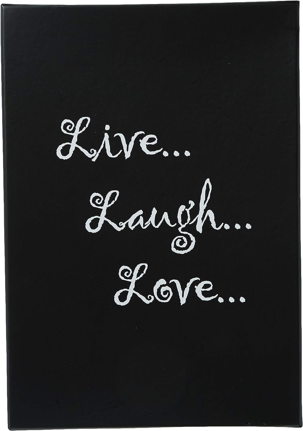 Pioneer Photo Albums B-1BW Photo Storage Box, Live, Laugh, Love Design