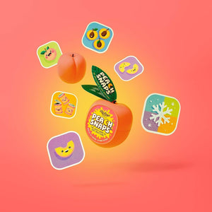 Ridley's Peach Snaps! Fun Card Game for Families, Action-Packed, Fast-Paced Game for 2+ Players, Includes Game Cards and Unique Peach-Shaped Storage Case, Simple Card Game for Kids Ages 6+, 1 ea