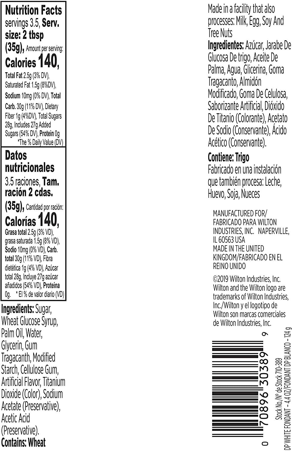 Wilton 4.4 oz Decorator Preferred Fondant Pack