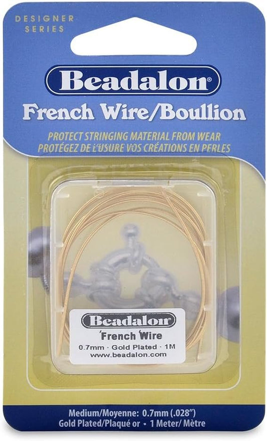 Beadalon French Wire/Bullion, Gold Color